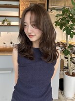 フェブミエル(fev miel)&nbsp;【fev_rica】オリーブブラウン/モテレイヤーカット