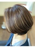 白髪ぼかしハイライト