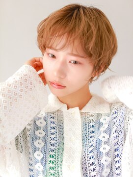 ガリカ 渋谷(Gallica) 束感ふわっとレイヤーショート×ハイトーンベージュ