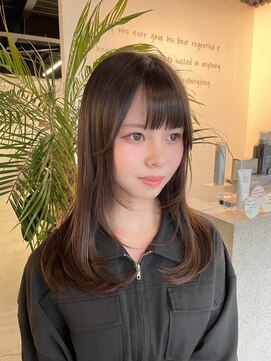 キング 心斎橋店(K!ng) ハイライトカラーミルクティーベージュレイヤーカット