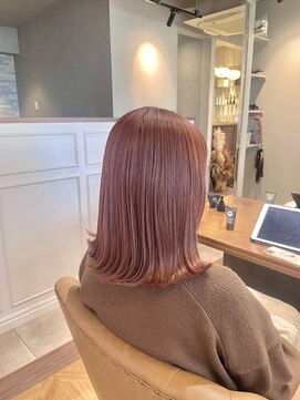 ブリーチ必須＊愛され柔らかピンクカラー