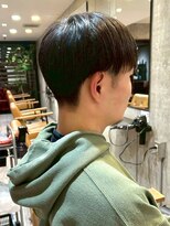ヘアーアンドメイク ファット(Hair&Make PHAT)&nbsp;ツーブロックメンズカット艶髪マッシュショート20代30代40代