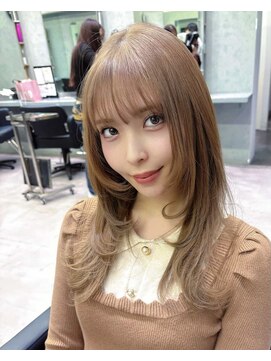 エリーツ 表参道(elyts) レイヤー×ミルクティー(表参道/シールエクステ/髪質改善)