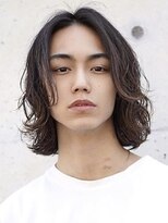 フィフス 大分(fifth)&nbsp;大分メンズパーマサーフカール波巻きパーマセンターパートウルフ