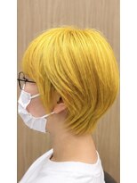 アルファ 深井店(ALPHA)&nbsp;ハイトーンイエロー×マッシュウルフ