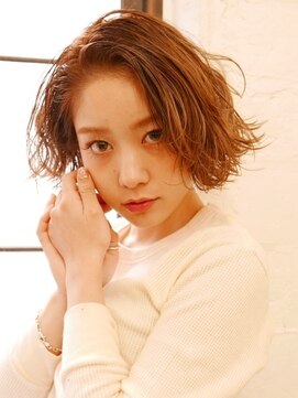 ブロック ジャポン(bloc japon) スウィートビターなくせ毛風ボブ・デジタルパーマで柔らか質感