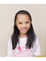 エクステ専門店ミキ 横浜店(MIKI) 前髪コーンロウ☆ キッズダンスヘア♪