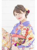 ロープ編みふわふわアップスタイル☆ノットヘア