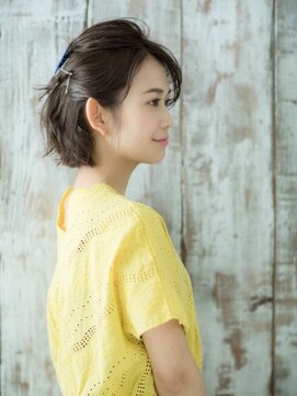 ヘアアンドスパ モーブ 世田谷(hair&SPA Mauve) ショート飾りピン簡単アレンジ