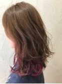 毛先カラー