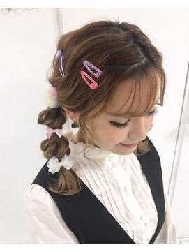 トータルビューティーサロン ディーグレース(TotalBeautySalon D.Grace) ピンアレンジツイン