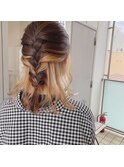インナーカラー×ヘアアレンジ