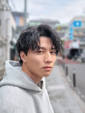 フィフス 原宿(fifth) 波巻きツイストスパイラルパーマ前下がりマッシュツーブロック