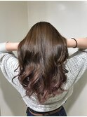 ピンク　グラデーションカラー　韓国風　草加駅　草加美容室