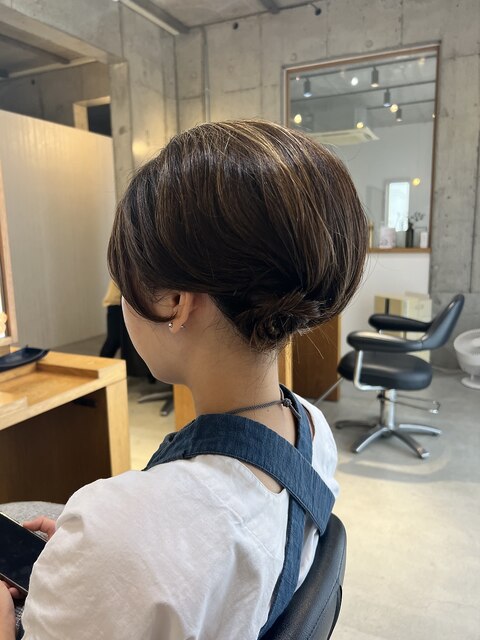 お祭りヘアセット