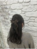 ハーフアップアレンジ