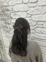 ヘアー ルセロ アット プリム(hair lucero @ prim) ハーフアップアレンジ