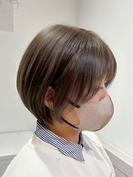 スイ(suiw) 丸型も◎美髪ショート×ヴェールハイライト【suiw】昭和町