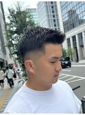 スペインカール/スパイキーショート/フェザーパーマ/フェード