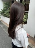 ココアブラウン/くすみカラー/暗髪/艶髪