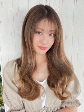 アグ ヘアー ラン 栃木店(Agu hair llan) 《Agu hair》ミルクティーウェーブ巻×numberA.ヘアバター