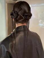 【徳岡】タイトヘア タイトヘアセット モードヘア　ツインヘア