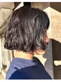 ボブパーマフレンチボブミニボブ外国人風パーマくせ毛風パーマ