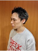 スパイキーショートメンズカットビジネスヘア