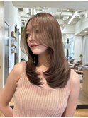 韓国ウェーブヘア前髪カットレイヤーカット髪質改善銀座