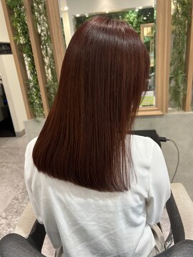 イメージア 町田店(IMAGE A) ナチュラルブラウンぱっつんストレート@30代40代50代60代