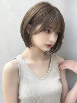 ユーフォリア 銀座(Euphoria) 韓国/小顔/黒髪/ココアベージュ/銀座/ショートボブ