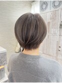 白髪ぼかしハイライト×グレージュヘア