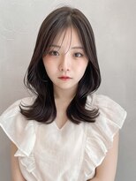 アグノス 青山(Agnos)&nbsp;イメチェン 前髪 ピンクベージュ ブラウン レイヤーカット