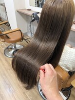 アジュテ(ajouter)&nbsp;髪質改善【水素カラーUPTOGLOSS】究極の潤いと艶ロング
