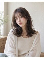 ヘアーメイク スリー(Hair Make 3) ミディアム成人式髮型シルバーアッシュ髪型ショート40代髪型