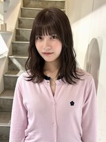 ヨーク(YOKE)&nbsp;【YOKE】ラベンダーベージュグレージュミディアムレイヤー顔周り