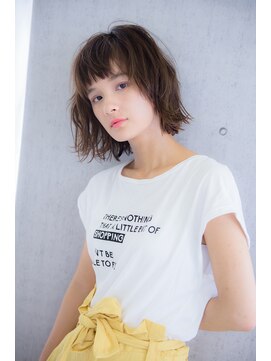 ネオリーブカフ 鶴ヶ峰店(Neolive caff) 【Neolive Caff】ショートバング×外ハネショートボブ