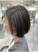 黒髪ショートボブヘアドネーション