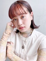 アイティー バイ アルバム 中野店(IT by ALBUM) 外ハネボブ_カーキグレージュマッシュショート_8547