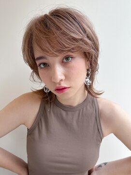 ピークアブー 銀座並木通り(PEEK-A-BOO) 【デザインカラー】ハイトーンミディアムショート