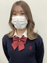 コード 四条河原町駅店(CHORD)&nbsp;京都　河原町　インナーカラー　ホワイトベージュカラー　韓国風