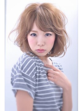 アディクト 東陽町西口(addict) 華やかフェミニンエアリーボブ＿＿アッシュベージュ［東陽町]