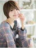 大人かわいい艶カラー前下がりウルフマッシュc5上尾20代30代40代