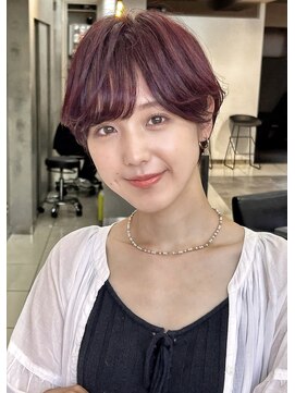 ヴェイン 渋谷(vain) 大人かわいいレッドブラウン マッシュショート