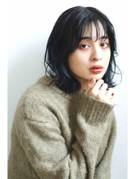 ヘアーアンドメイク エイダ(hair&make eida) デザインカラーオリーブベージュウェットヘア【神保町】