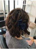 ボブの編み込みアレンジ＊