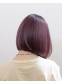 切りっぱなしボブ#レッド#ケアブリーチ#ダブルカラー#豊橋#豊川