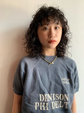 フェンヘアーアイス 中目黒(Fen.hair ici) くせ毛風ウルフパーマ前髪パーマウルフハードパーマ