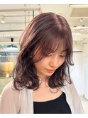 【Lomalia表参道】馴染むハイトーン/ラベンダー/小顔ミディアム