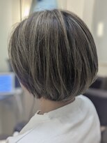 松本平太郎美容室 銀座パートフォー(PART4) デザインカラー ショートボブ/20代30代40代50代60代